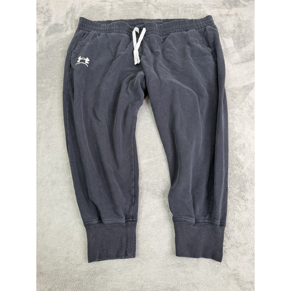 Under Armour Rival Fleece Joggers Women's Size 3X Black